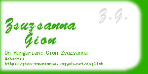 zsuzsanna gion business card